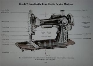EXP BT National Seamstess Sewing Machine Instruction Manual On CD