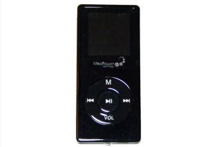 MaxPower 2GB Black Digital Music MP3 Video MP4 Player