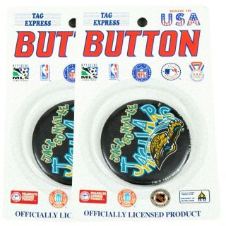 NFL Football Jacksonville Jaguars 2 Piece Set Vintage Pin Button 