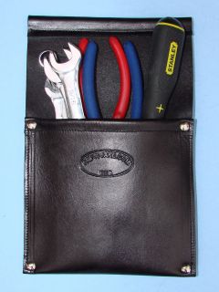 FIREFIGHTER TOOLS LEATHER POCKET TOOLS POUCH SAV A JAKE BLACK