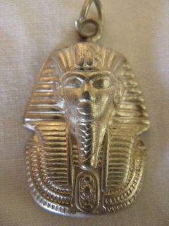 Egyptian Sterling Silver King Tut Mask Pendant 1 #100