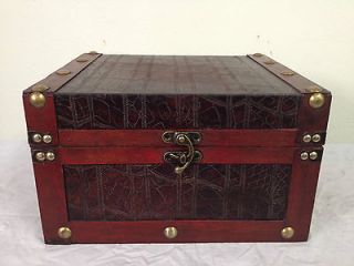 Retro Antique Vintage Style Wooden Box And Trunk (HF 031A 2)