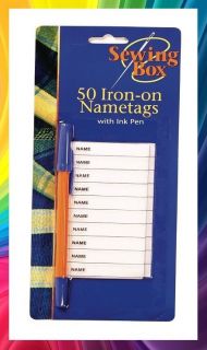 iron on clothes labels in Crafts