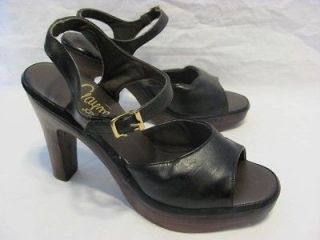 Vintage 70s Gaymode  Platform Sandal Pump Heel Women sz 6.5
