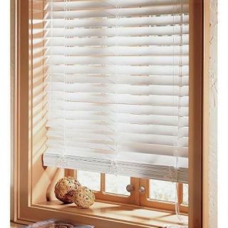  2 Faux Wood Blinds Cream or White 72L NIP