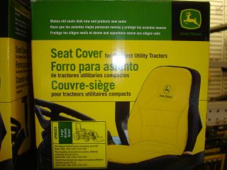 JOHN DEERE NEW LARGE SEAT COVER FOR COMPACT UTILITY TRACTOR W/18 