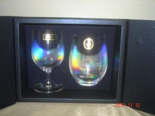 Johnnie Walker Whisky Blue Label Crystal Glasses Austria Riedel NEW 