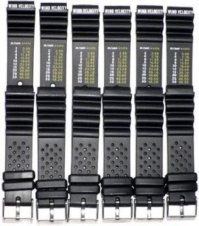 Lot of 6Pcs.Watch Bands.Rasin 22mm Fit for Seiko,Citizen Aqualand 