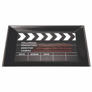 10 Hollywood Party Movies Clapperboard Plastic Serving Tray Platter