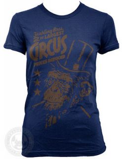 SMOKING MONKEY Funny Vintage Circus Side Show American Apparel 2102 T 