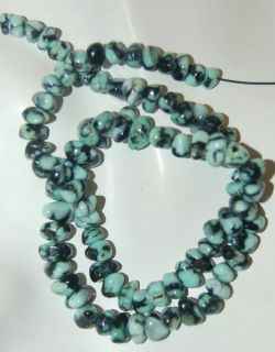 VERY RARE   NATURAL NEW LANDER TURQUOISE PEBBLE BEADS   002