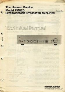 Original Harman Kardon PA 2100 Amplifier Service Manual
