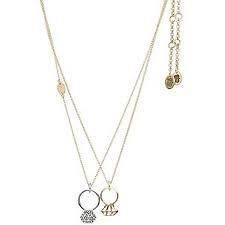 Juicy Couture Engagement Ring Duo Two Tone Wish Necklace NEW NWT NIB