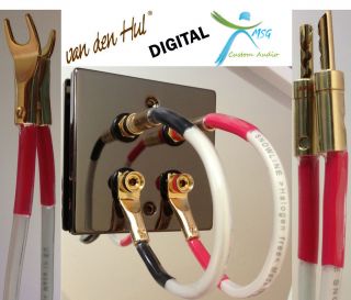 Speaker Jumper Cable Lead  Van Den Hul Silver OFC Digital Banana 