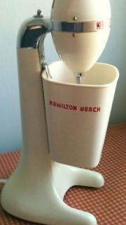   BEACH DRINK MASTER Milk~Shake Malt Mixer MODEL 51 Ivory CHROME