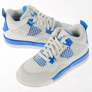 Air Jordan 4 KIDS (PS) Retro Military Blue 2012 Shoes 308499 105