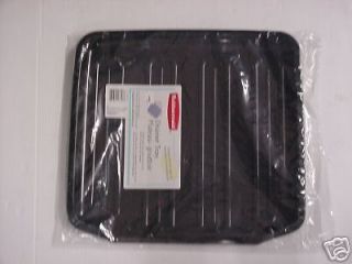 RUBBERMAID SMALL BLACK SLOPED DISH DRAINER TRAY MAT