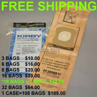 Kirby Hepa Micron Magic Allergen Cloth Vacuum Bags Sentria Ultimate 