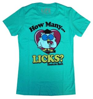 Tootsie Pop Roll How Many Licks Mr Owl Life Clothing Juniors T Shirt 