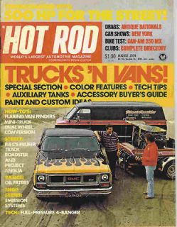 Hot Rod 1974 Aug truck van gmc anglia can am street car