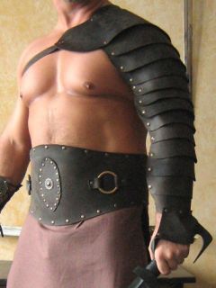 Medieval Gladiator Single Leather Arm Armor