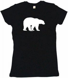 Grizzly Bear Silhouette Womens Shirt Pick Size & Color