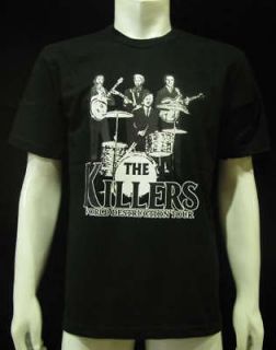 Men THE KILLERS T Shirt WORLD DESTRUCTION TOUR M Black