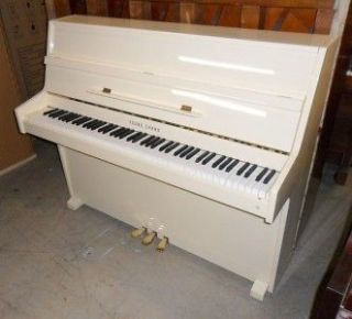 Young Chang Continental Console Piano, Ivory Polish
