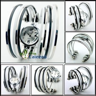 New Bracelet Ladies Fashion S/Steel Charm Women Wrist Watch 4 Colors