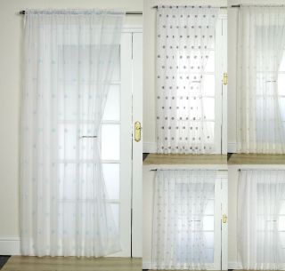   SWIRL VOILE PANEL / CURTAIN PANEL EMBROIDERED TO REPLACE NETS / LACE