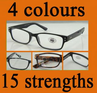 R219)Plastic Reading Glasses/Wayfarer/Spring+0.75+1+1.25+1.5+1.75+2+2 