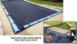   Armor 20x40 Rectangle In Ground Swimming Pool Leaf Net Cover Winter