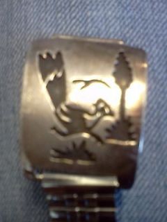 Zuni sterling silver watch band 43.8 grams not scrap