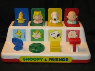 Vintage Snoopy and Friends Pop Up Counting Toy  Remember Back in 