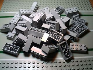 100 New Lego Light Grey Blocks Bricks 2 x 4 x 1