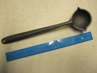 LARGE CAST IRON LADLE FOR LEAD SINKERS MOLD HOLDS 1 1/4 LBS OF LEAD