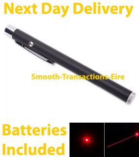Laser Pointer and BATTERIES Powerful Strong Red 1mw 2x AAA Cat Toy Pen