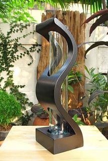 Handmade Modern Art Mango Wood Vase Home Decor Garden Decor~S Shape