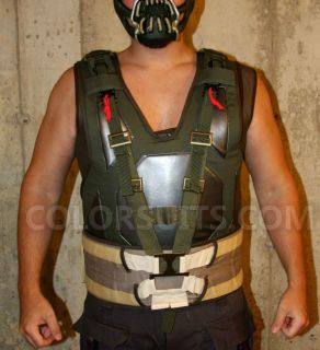 Bane Dark Knight Rises Leather Armour Vest & Belt Combination Costume