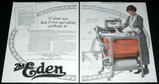   magazine print AD~EASY SPINDRIER WASHING MACHINE~Woman on Clothes line