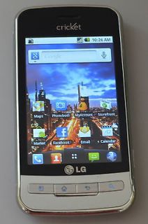 LG OPTIMUS C LW690  Silver (Cricket) Clean Esn Android Decent 