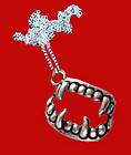 Funky Gothic~VAMPIRE FANGS BANGER NECKLACE~Halloween True Blood 