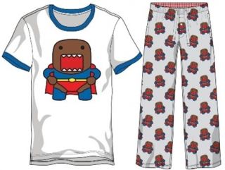 Domo in Superman Costume Pajama Set Ringer tshirt and pajama pants S M 
