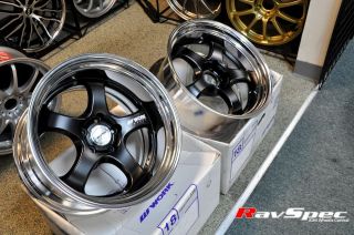 WORK Meister S1R 18x9.5 and 18x10.5 Staggered Setup For Nissan 350Z 