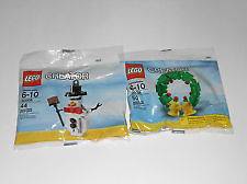 Lego Creator, 2 Christmas sets 30008 Snowman & 30028 Holiday Wreath 