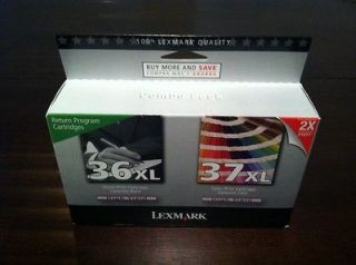 Lexmark 36/37XL Ink Toner Cartridges Genuine OEM NEW