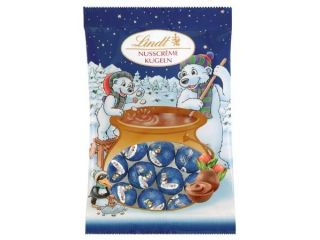 Lindt Christmas Alpine Milk Chocolate Mini Balls With Hazelnut Cream 