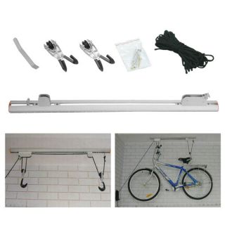 Bike Lift Rack w/ Ceiling Rail Mounting Bike Rack (Bike & Ladder Lift 