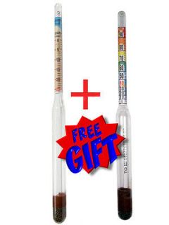 High accuracy hydrometer for wine making + for Moonshine & Whiskey 