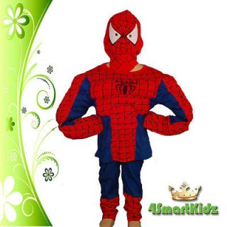   OFFER: Spiderman Muscle Hero Kid Boy Fancy Party Costume Sz 7 #005B